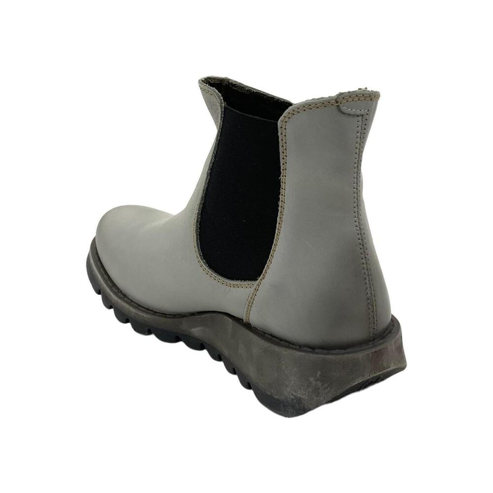 FLY London Women's Leather Chelsea Boots Salv Military Cloud - Medium - Picture 3 of 3